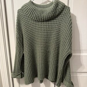 Versona Olive Cowl Neck Sweater